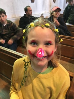 Girl with face paint